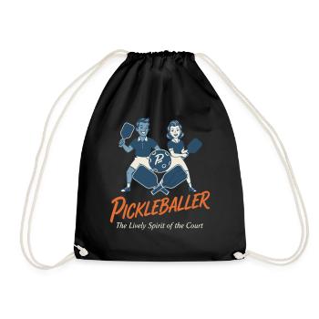 Joueur drôle de pickleball Joueur de pickleball Amour - Sac de sport léger - noir - Devant