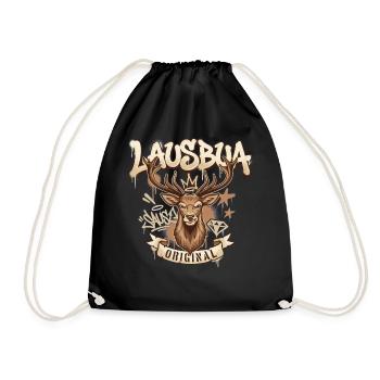 Chemise Lausbua pour enfants Costume traditionnel Chemise traditionnelle pour hommes - Sac de sport léger - noir - Devant