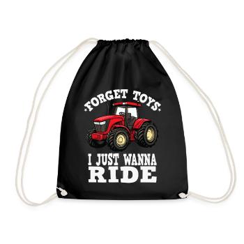 Traktor Mood Je veux juste rouler - Sac de sport léger - noir - Devant