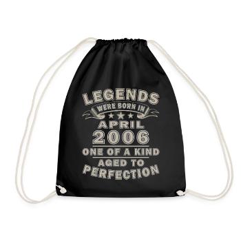 Legends from April 2006 - Drawstring Bag - black - Front