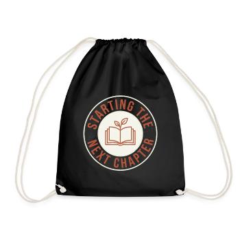 Reading Books for New Beginnings & Self-Healing - Drawstring Bag - black - Front