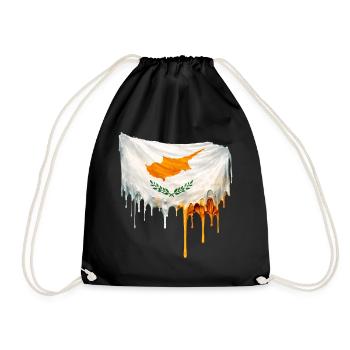 Drapeau chypriote couleur - Sac de sport léger - noir - Devant