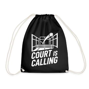 Le Court appelle le tennis de padel un sport de style de vie - Sac de sport léger - noir - Devant