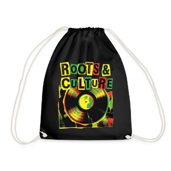 Roots And Culture Reggae - Turnbeutel - Schwarz - Vorne
