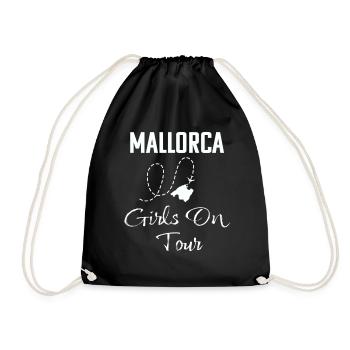 Mallorca, Girls on Tour - Drawstring Bag - black - Front