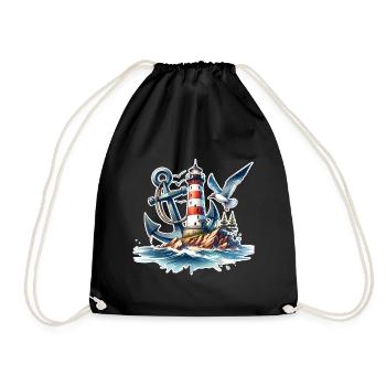 Phare présentateur - Sac de sport léger - noir - Devant