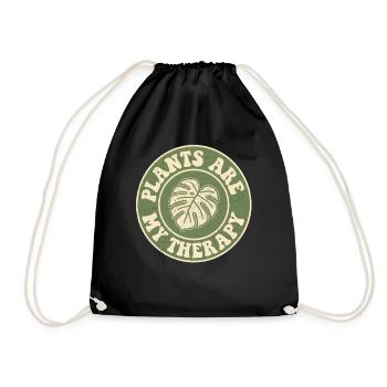 Votre ancre dans la vie quotidienne – la thérapie par les plantes - Sac de sport léger - noir - Devant