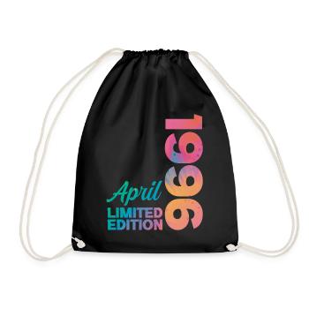 Anniversaire 30 ans Avril 1996 Cadeau Vintage - Sac de sport léger - noir - Devant