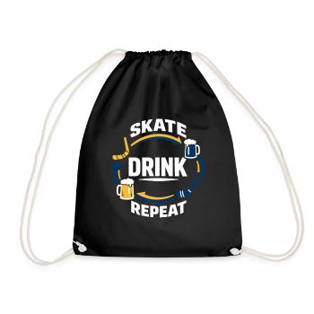 Ligue de la Bière Hockey Humour des joueurs drôles de hockey - Sac de sport léger - noir - Devant