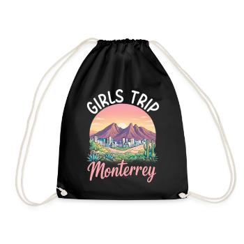Monterrey Girls Trip - Drawstring Bag - black - Front