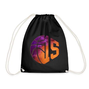 NUMMER 15 BASKETBALL 15. GEBURTSTAG - Turnbeutel - Schwarz - Vorne