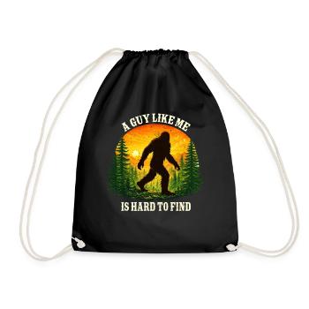 Bigfoot, Sasquatch, yéti, créatures cryptides, grand pied. - Sac de sport léger - noir - Devant