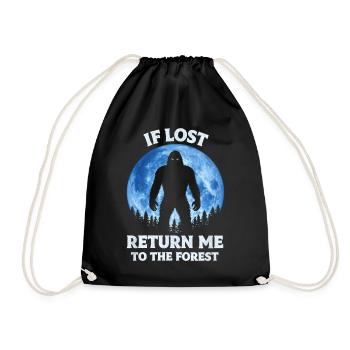 Bigfoot, Sasquatch, yéti, créatures cryptides, grand pied. - Sac de sport léger - noir - Devant