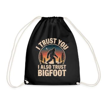 Bigfoot, Sasquatch, yéti, créatures cryptides, grand pied. - Sac de sport léger - noir - Devant
