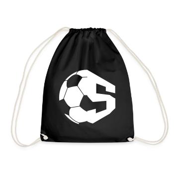 NR. 5 FUßBALLER NUMMER 5 FUßBALL 5. GEBURTSTAG - Turnbeutel - Schwarz - Vorne