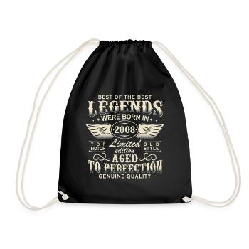 Cadeau d’anniversaire Legends 2008 Vintage 2008 - Sac de sport léger - noir - Devant