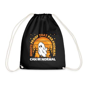 Dicton anglais d’Halloween de Chasseur de Fantômes - Sac de sport léger - noir - Devant