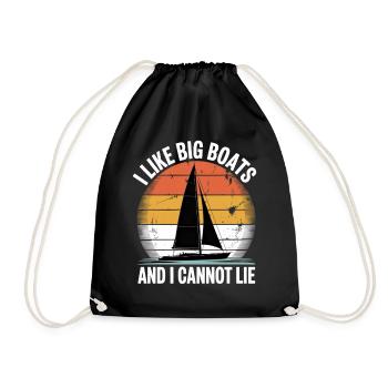 Régate Voile Chemise Voilier, Équipage de Yacht - Sac de sport léger - noir - Devant