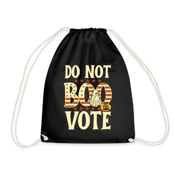 Kein Buh-Vote Halloween-Wahlhumor - Turnbeutel - Schwarz - Vorne