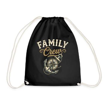 Famille Équipage Ancre Famille Compas - Sac de sport léger - noir - Devant