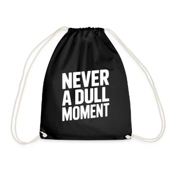 Jamais un moment d’ennui - Sac de sport léger - noir - Devant