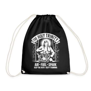 Holy Trinity Spark Faith Tee - Drawstring Bag - black - Front