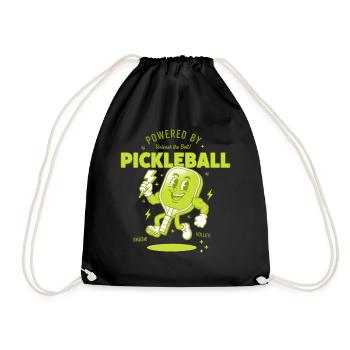 Joueur drôle de pickleball Adore les amateurs de pickleball - Sac de sport léger - noir - Devant