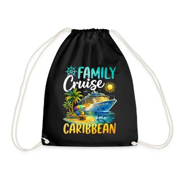 Family Cruise Caribbean - Turnbeutel - Schwarz - Vorne