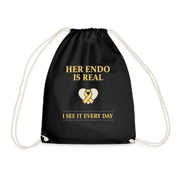 Sensibilisation à l’endométriose Guerrier de l’endo - Sac de sport léger - noir - Devant