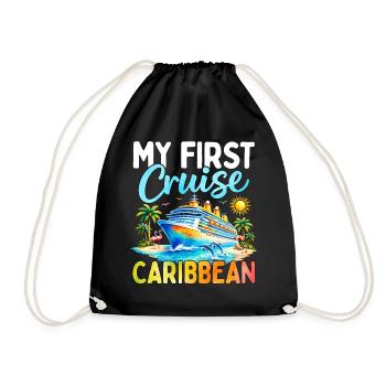 My First Cruise Caribbean - Turnbeutel - Schwarz - Vorne
