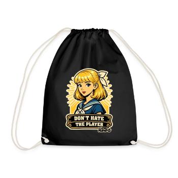 Don't Hate the Player Girl - Drawstring Bag - black - Front