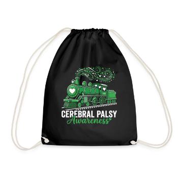 Cerebral Palsy Awareness Train - Drawstring Bag - black - Front