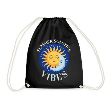 Litha Pagan Solstice d’été Midsommar - Sac de sport léger - noir - Devant