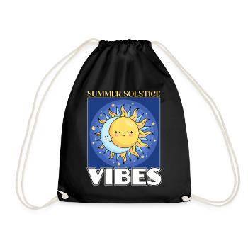 Litha Pagan Solstice d’été Midsommar - Sac de sport léger - noir - Devant