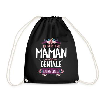 Maman Géniale Édition Limitée Mère Fête - Sac de sport léger - noir - Devant