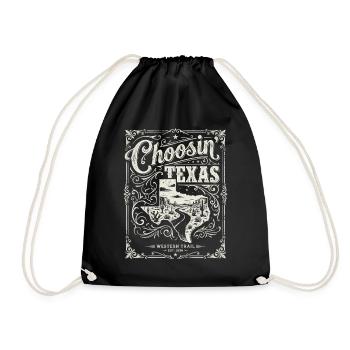 Texas Western Trail Vintage - Drawstring Bag - black - Front