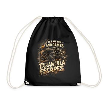 Vogelspinne Until The Tarantula Escapes - Drawstring Bag - black - Front