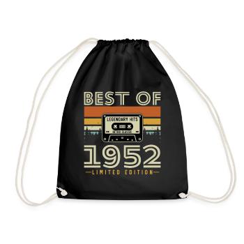 1952 Vintage Rétro Cadeau D'anniversaire - Sac de sport léger - noir - Devant