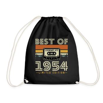1954 Vintage Rétro Cadeau D'anniversaire - Sac de sport léger - noir - Devant