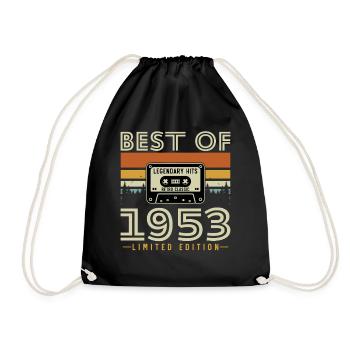 1953 Vintage Rétro Cadeau D'anniversaire - Sac de sport léger - noir - Devant