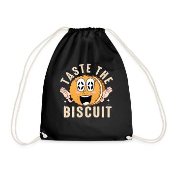 Mascotte Taste the Biscuit - Sac de sport léger - noir - Devant