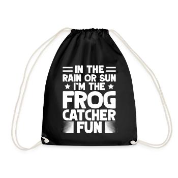 Frog Catcher Rain Or Sun Frog - Drawstring Bag - black - Front