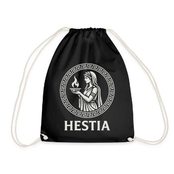 Hestia Flame Circle - Drawstring Bag - black - Front