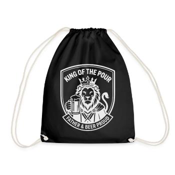 Vatertag Löwe King of the Pour Bier - Sac de sport léger - noir - Devant