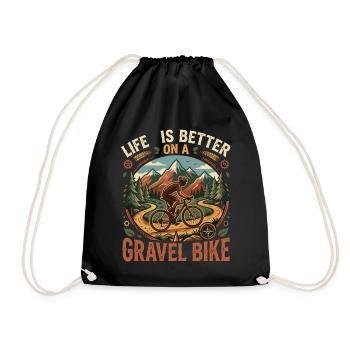 Aventure nature de gravel bike Life Is Better - Sac de sport léger - noir - Devant
