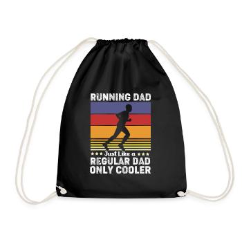 Marathon Half Marathon Marathon Runner - Drawstring Bag - black - Front