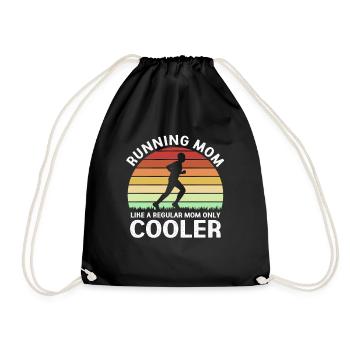 Marathon Half Marathon Marathon Runner - Drawstring Bag - black - Front