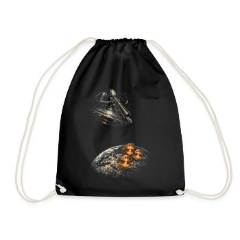 Astronomy Astronomer - Drawstring Bag - black - Front