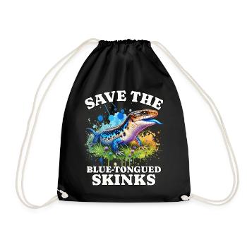 Sauvez le scinque à langue bleue - Sac de sport léger - noir - Devant