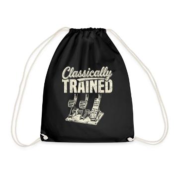 Classically Trained Pedals - Drawstring Bag - black - Front